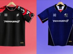 Dyenamik drop audace collezione di magliette da calcio TEKKEN 8