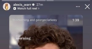 Alexis Warr di Strictly supporta la co-protagonista prima della riunione a sorpresa dopo il ritorno in America