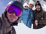 David e Romeo Beckham si godono una birra fresca sulle piste durante la vacanza sugli sci dei ragazzi in Canada dopo l’ultima aggressione di Brooklyn alla famiglia