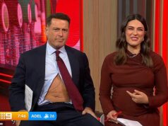 Karl Stefanovic lascia senza parole i co-conduttori di Right this moment mentre espone lo stomaco nudo in diretta