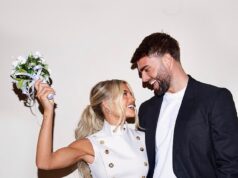 Molly Smith rivela che suo padre è rimasto in lacrime quando il fidanzato Tom Clare ha chiesto il permesso di sposarla mentre la coppia posa per un nuovo straordinario servizio fotografico