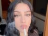 La figlia di Madonna, Lourdes Leon, fuma una sigaretta mentre indossa un abito trasparente nell’ultima mossa selvaggia