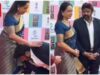 Nandamuri Balakrishna tocca i piedi di Hema Malini