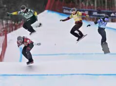 Snowboard cross: Éliot Grondin comblé de finir la season à la maison