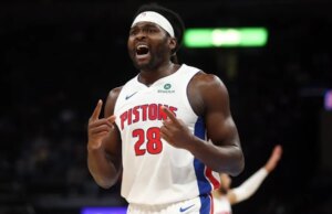 Pistons C Isaiah Stewart (polpaccio) fuori almeno una settimana