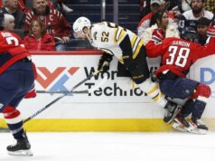 I Bruins abbattono Caps nella sparatoria, interrompono la serie di vittorie consecutive