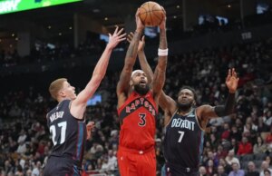 Brandon Ingram esce mentre i Raptors battono i Pistons