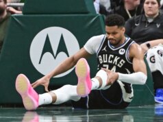 Referto: Giannis Antetokounmpo (ginocchio, contusione ossea) sarà rivalutato tra 1 settimana