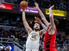 I Path Blazers sopravvivono all’ondata tardiva per estendere lo storico slittamento dei Pacers
