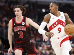 L’attacco con punteggio bilanciato aiuta i Raptors a completare la spazzata stagionale dei Bulls