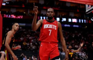 Kevin Durant, i Rockets fermano le 11 vittorie consecutive degli Hawks