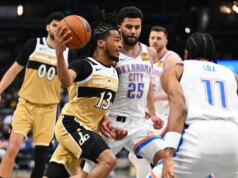 La serie di vittorie consecutive dei Thunder è a 11 mentre i Wizards perdono la 15esima volta consecutiva