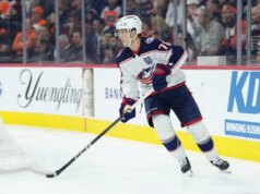 Giacche blu D Damon Severson (parte superiore del corpo) di settimana in settimana