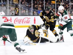 Pavel Zacha ed Elias Lindholm guidano i Bruins oltre Wild