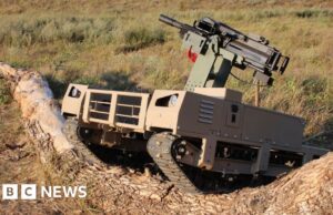 Robotic armati scendono sul campo di battaglia nella guerra in Ucraina