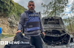 Tre giornalisti libanesi uccisi in uno sciopero israeliano, dicono le emittenti