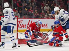 Le Canadien et la course aux séries: «Quand tu cours, tu ne consideres pas en arrière», illustrazione Alexandre Provider