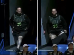 Un fan dei Pelicans ha un malfunzionamento del guardaroba durante il ballo, in scena o legittimo?