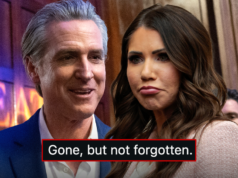 Gavin Newsom trolla Kristi Noem per il licenziamento di Trump