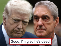 Il presidente Trump si cube “contento” che Robert Mueller sia morto