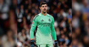 Il portiere del Actual Madrid Thibaut Courtois rischia di saltare i quarti di finale del Bayern Monaco