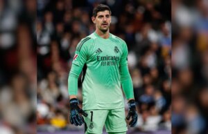 Il portiere del Actual Madrid Thibaut Courtois rischia di saltare i quarti di finale del Bayern Monaco