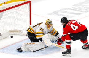 Vincitore delle cotter nets mentre i Devils battono i Bruins ai tempi supplementari