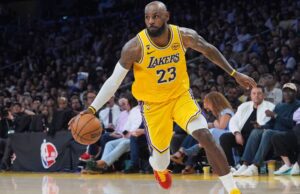 LeBron James dei Lakers discutibile contro gli Warmth mentre si avvicina al file