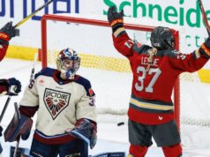 Leslie interpreta l’eroe OT nei panni di Cost Edge Victoire a Winnipeg