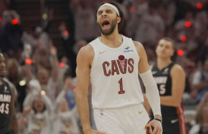 Max Strus dei Cavaliers fa il suo debutto stagionale dopo aver saltato 67 partite per la frattura del piede sinistro