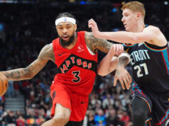 I 34 punti di Ingram spingono i Raptors a superare i Pistons chief a est