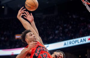 Trayce Jackson-Davis dei Raptors salta la partita contro i Mavericks con un dito lussato
