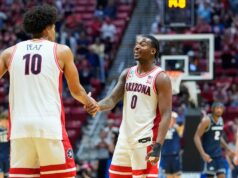 Bradley segna 18 punti per guidare il numero 1 dell’Arizona oltre lo Utah State fino allo Candy 16