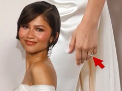 Zendaya mostra una possibile fede nuziale alla premiere di “The Drama”.