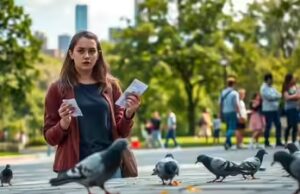 150 sterline di multa per aver dato da mangiare a un piccione? Donna stordita da un rigore al Manchester Park