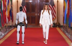 Melania Trump propone i robotic come potenziali educatori per gli scolari