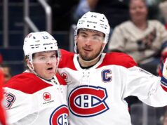 Nick Suzuki, heureux que le Canadien ait tenu le coup face aux Kings: «Les dieux du hockey ont encore voulu nous tester»