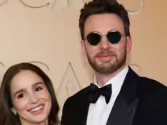 Chris Evans e il fascino di Alba Baptista nella rara uscita degli Oscar 2026