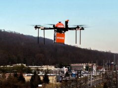 Lancio della consegna di cibo con droni nel New Jersey