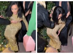 Kim Kardashian racconta il momento in cui è caduta con i tacchi vertiginosi dopo l’after-party degli Oscar