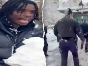 Il secondo sospettato arrestato dopo una battaglia a palle di neve a New York manda 2 agenti di polizia in ospedale