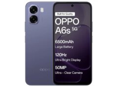 Oppo A6s 5G lanciato in India con batteria da 6.500 mAh, SoC MediaTek Dimensity 6300: prezzo, specifiche