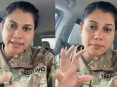 Il soldato dell’esercito americano di origine indiana Shilpa Chaudhary accende il dibattito: “Perché gli indiani protestano per il chief iraniano?”