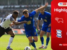 Il Derby vince una grande partita contro il Birmingham nella corsa ai play-off