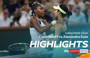 Gauff si ferisce al braccio sinistro mentre si ritira e si inchina fuori dall’Indian Wells Open