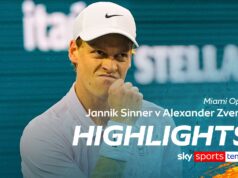 Sinner raggiunge la finale del Miami Open dopo aver superato la sfida di Zverev