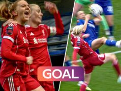 L’Olanda trasforma il rigore per dare al Liverpool il vantaggio iniziale nel derby del Merseyside