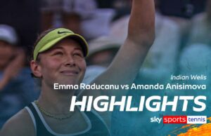 Raducanu esce da Indian Wells dopo la sconfitta contro Anisimova
