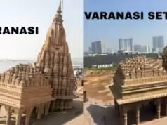 Foto dal set di “Varanasi”: SS Rajamouli ricrea la città in studio