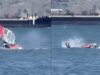 Guarda il video: Windsurfer colpisce una balena in un momento “incredibile” a metà corsa ripreso dalla telecamera
